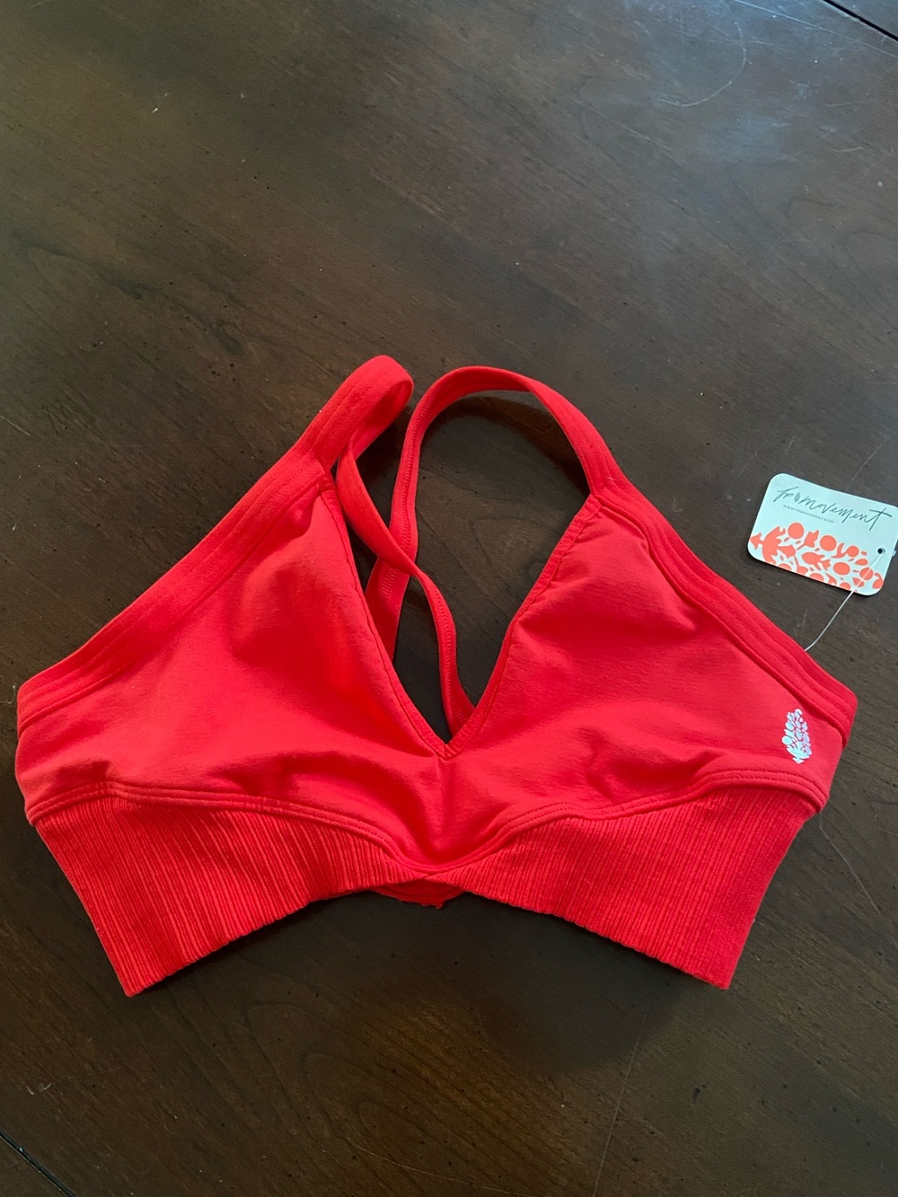 Free people Women's Red workout bra/top
